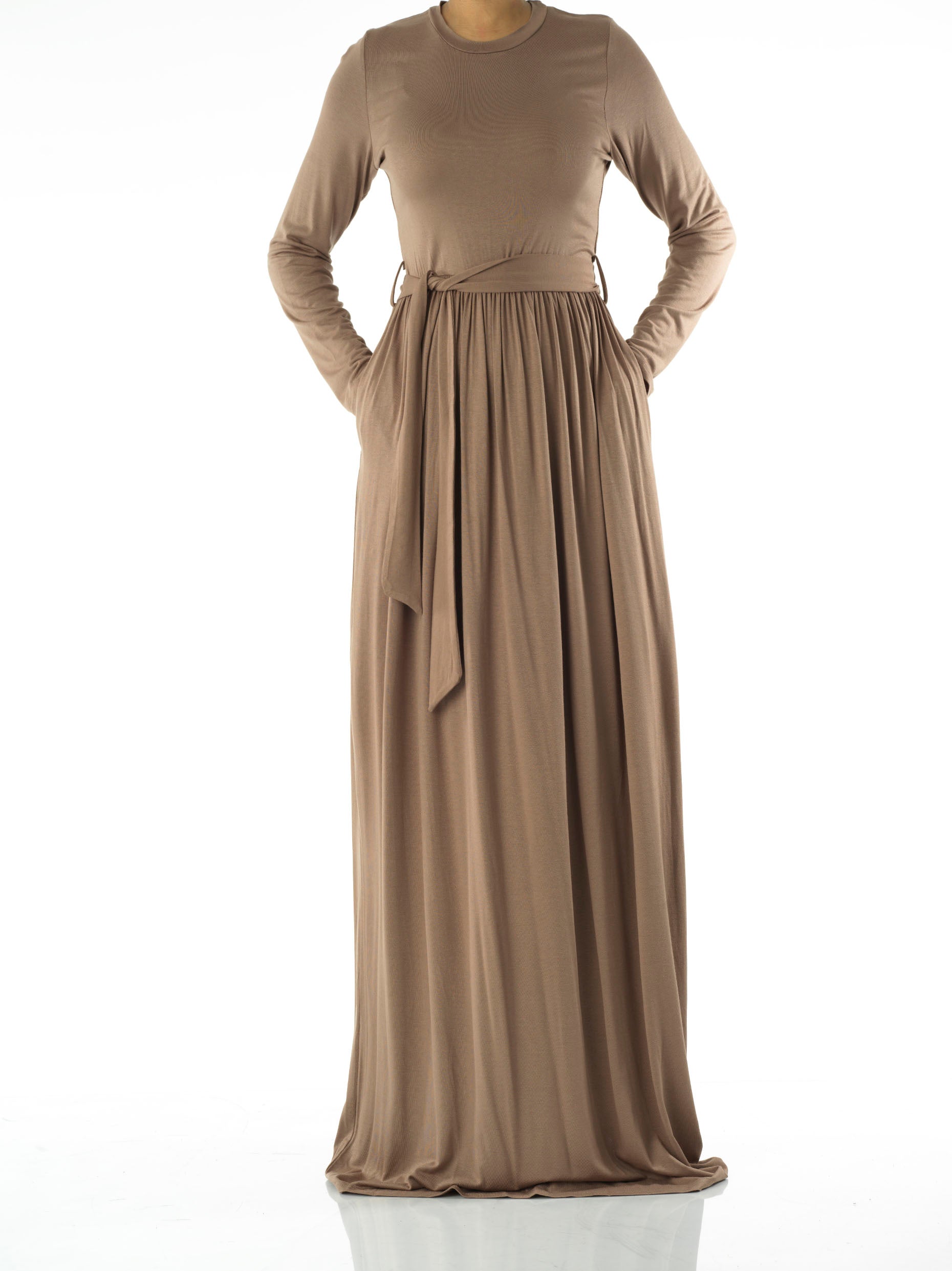 jersey faux wrap dress Olie Super Jersey Maxi Faux Wrap Dress – Anatomie main image 0